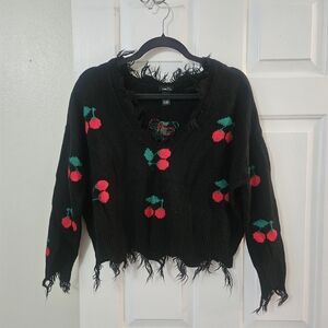 Rue21 Black Cherry V-Neck Sweater
